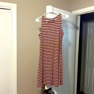 Stripped sleeveless dress